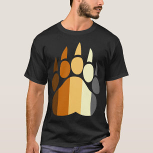 T-tröja för tass för björnpridefärger t shirt