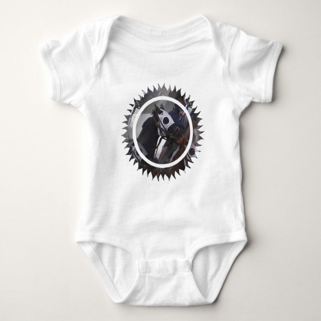 T-tröja för tävlinghästbaby tröja (Framsida)