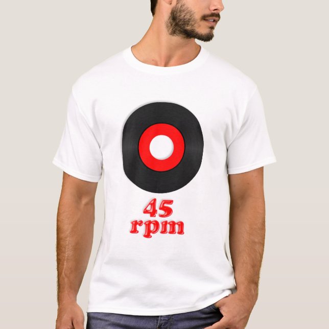 T-tröja för TBA 45 r/min. Tee Shirt (Framsida)