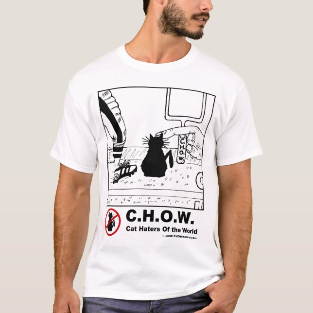 T-tröja för tecknad för kattHatersfotboll T-shirt (Framsida)