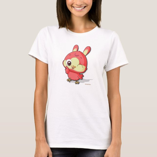 T-tröja för tecknade figurer för gullig röd tee shirt (Framsida)