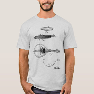 T-tröja för teckning för Gibson mandolinpatent Tröja
