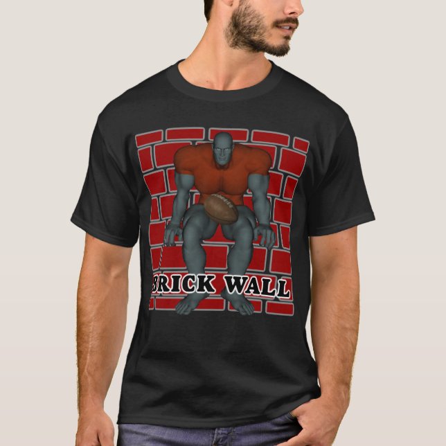 T-tröja för tegelstenväggfotboll t-shirt (Framsida)