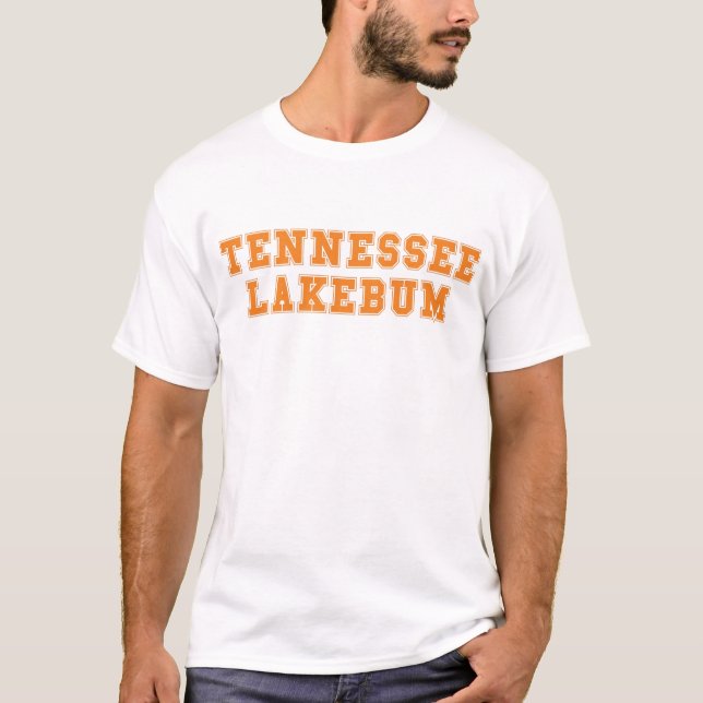 T-tröja för Tennessee Lakebum högskolastil T-shirt (Framsida)