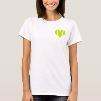 T-tröja för tennisbollkärlek t-shirt