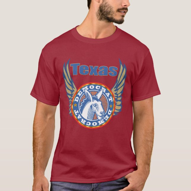 T-tröja för Texas demokratparty Tee (Framsida)