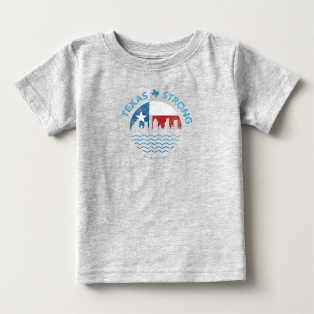 T-tröja för Texas stark orkanHarvey baby Tee (Framsida)