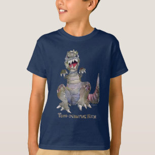 T-tröja för Tom-osaurus Rex tecknadDinosaur T-shirt