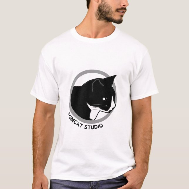 T-tröja för Tomcatstudiologotyp T-shirt (Framsida)