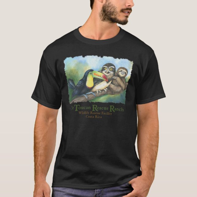 T-tröja för Toucan räddingranch T Shirt (Framsida)