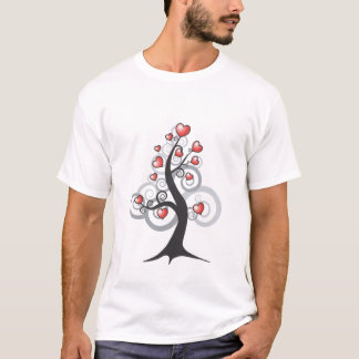 T-tröja för träd för kärlekhjärtafantasi tee shirt