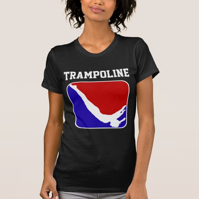 T-tröja för Trampolinegymnastkortärmad T Shirt (Framsida)