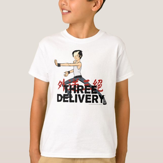 T-tröja för tre Delivery™ Tobey T-shirt (Framsida)