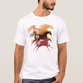 T-tröja för tre forntida hästar tee shirt