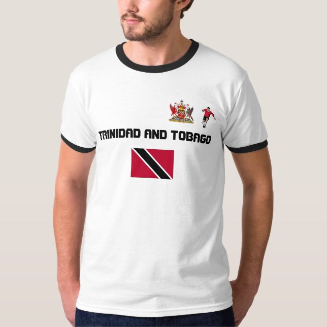 T-TRÖJA FÖR TRINIDAD OCH TOBAGO FOTBOLLSUPPORTER T SHIRT (Framsida)
