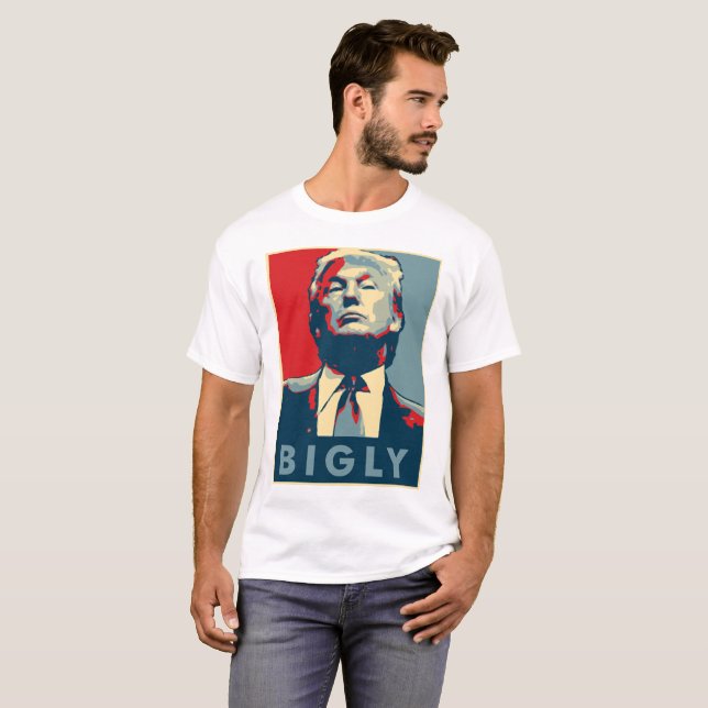 T-TRÖJA FÖR TRUMF BIGLY T SHIRT (Hel framsida)