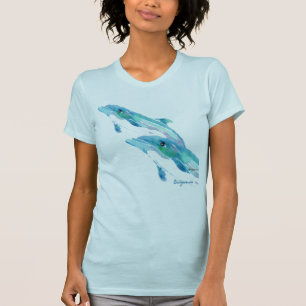T-tröja för två blåttdelfiner t shirt
