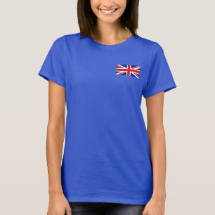 T-tröja för UK-flagga- och kartadk Tee