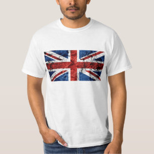 T-tröja för UK-FLAGGAGRUNGE T-shirt