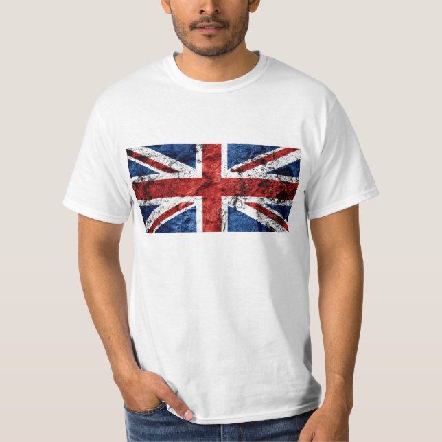 T-tröja för UK-FLAGGAGRUNGE T-shirt (Framsida)