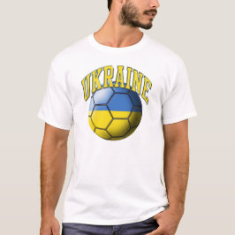 T-tröja för Ukraina fotbollboll T-shirt