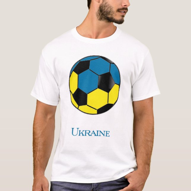 T-tröja för Ukraina vmfotboll T Shirt (Framsida)