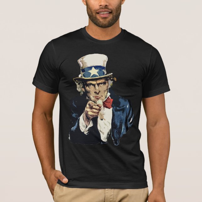 T-tröja för Uncle Sam Tröja (Framsida)