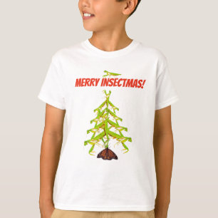 T-tröja för ungar för jul för bönsyrsaträd k t shirt