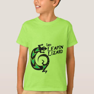T-tröja för ungar för Leapin ödla   T Shirt