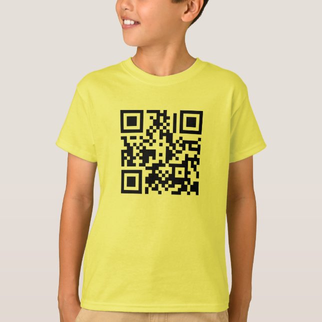 T-tröja för ungar för QR-kub | Tröja (Framsida)
