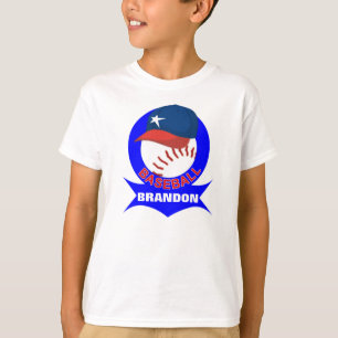 T-tröja för ungepersonligbaseball tee