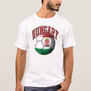 T-tröja för Ungernfotbollboll Tee Shirt