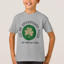 T-tröja för ungeståhejst patricks day