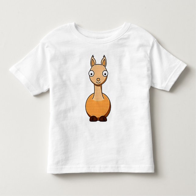 T-tröja för ungetecknadLlama T-shirt (Framsida)