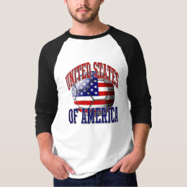 T-tröja för USA fotbollboll T Shirt