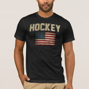T-tröja för USA hockeyflagga Tee Shirt