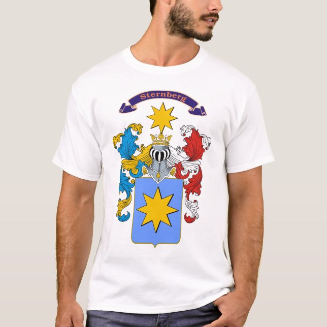 T-tröja för vapensköld för Sternberg familj T-shirt (Framsida)