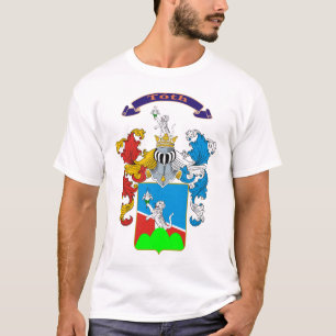 T-tröja för vapensköld för Toth familj ungersk T-shirt