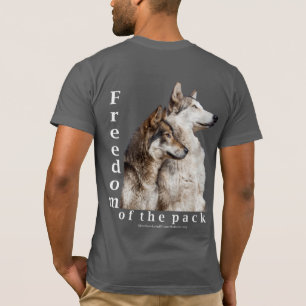 T-tröja för vargpacke tee shirt