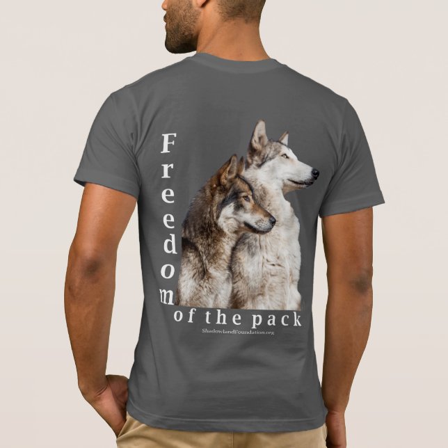T-tröja för vargpacke tee shirt (Baksida)
