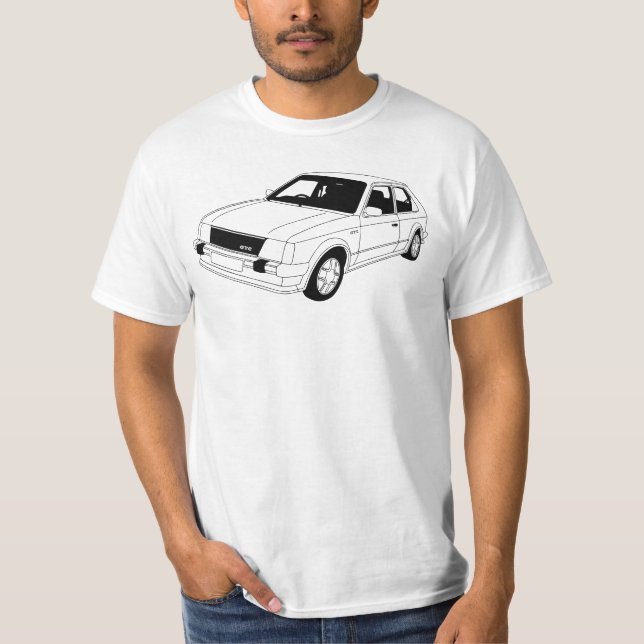 T-tröja för Vauxhall Astra GTE MK1 T Shirt (Framsida)