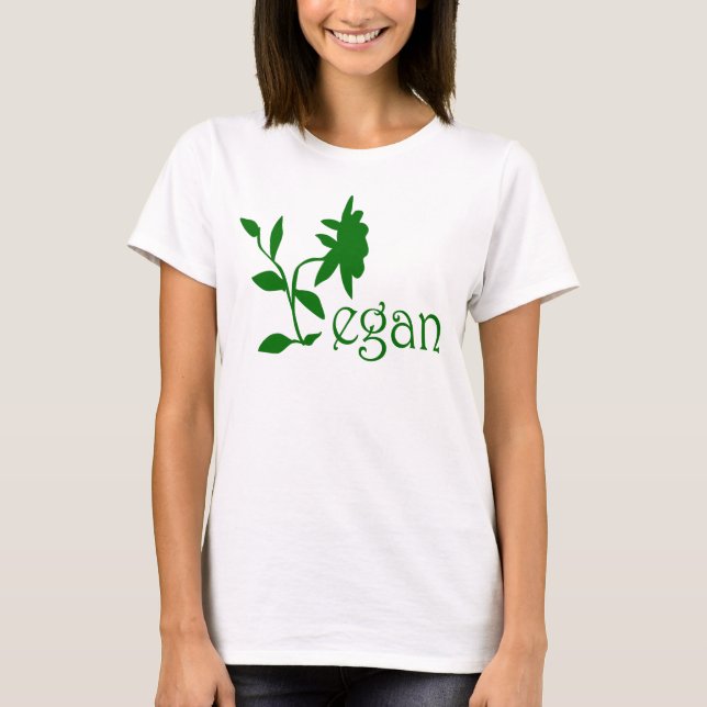 T-tröja för VeganlogotypBabydoll T Shirt (Framsida)