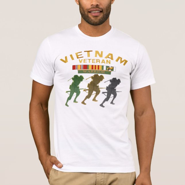 T-tröja för Vietnam veterankrigare T-shirt (Framsida)