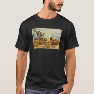T-tröja för vintage resor för Joshua träd Tee