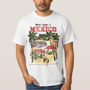 T-tröja för vintageMexico Pueblo Tee