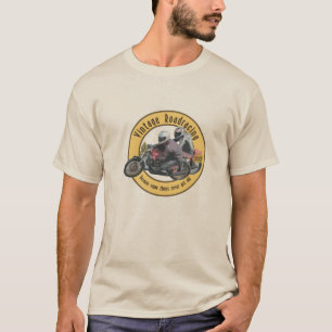 T-tröja för vintagemotorcykeltävla t shirt
