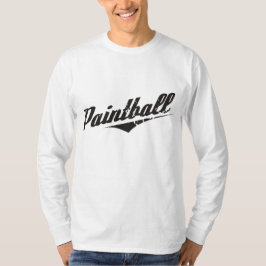 T-tröja för vintagePaintballlångärmad T-shirt