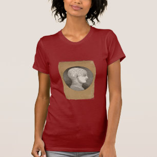 T-tröja för vintagepsykologihuvud tee