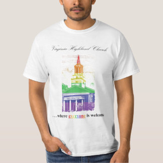 T-tröja för Virginia-Högland kyrkapride T Shirt