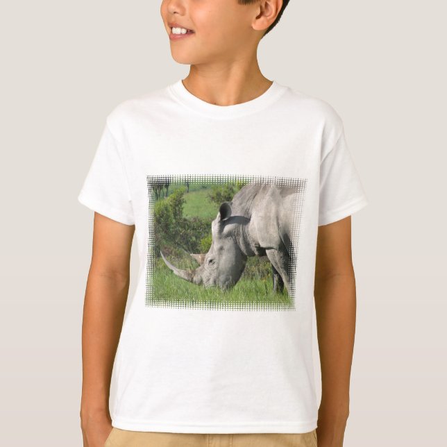 T-tröja för vitnoshörningungdom t-shirt (Framsida)